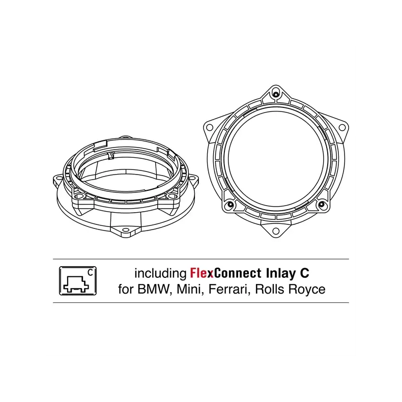 Helix Compose CFMK100 BMW.4 Til BMW X5 (F15) & X6 (F16) 4" FlexMount H�jttalerrammer