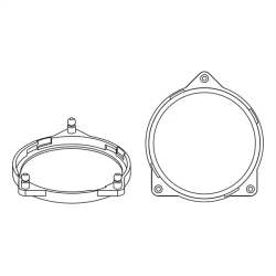 Helix Compose CFMK100 MB.1 Til Mercedes 4" FlexMount H�jttalerrammer