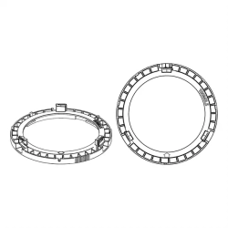 Helix Compose CFMK100 MB.5 Til Mercedes 4" FlexMount H�jttalerrammer