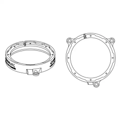 Helix Compose CFMK165 MB.4 Til Mercedes G-Klasse (W463) 6.5" FlexMount H�jttalerrammer