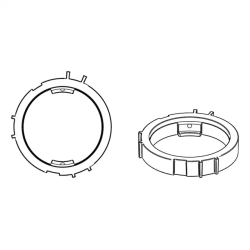 Helix Compose CFMK25 AUD.3 Til Audi 0.75"/1" FlextMount Diskant h�jttalerrammer