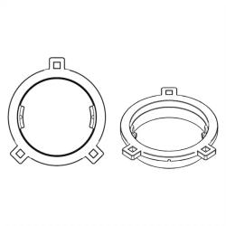 Helix Compose CFMK25 VW.1 Til Audi, Cupra, MAN, Seat, Skoda & VW 0.75"/1" FlexMount Diskant h�jttalerrammer