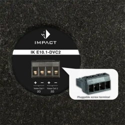 Helix IK E10.1-SVC2 (1 x 2 Ohm) Kompakt 10" subwoofer i kabinet til bil