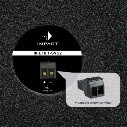 Helix IK E10.1-SVC2 (1 x 2 Ohm) Kompakt 10" subwoofer i kabinet til bil