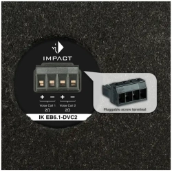 Helix IK EB6.1 1 x 2 Ohm 6" Subwoofer til bil i kabinet