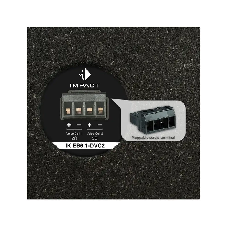 Helix IK EB6.1 1 x 2 Ohm 6" Subwoofer til bil i kabinet