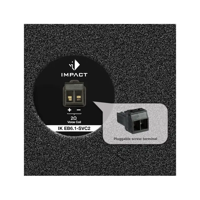 Helix IK EB6.1 1 x 2 Ohm 6" Subwoofer til bil i kabinet