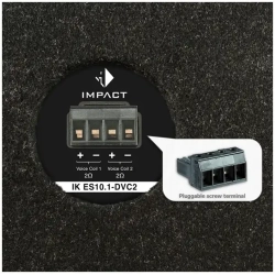 Helix IK ES10.1-DVC2 10" Slimfit subwoofer i kabinet til bil