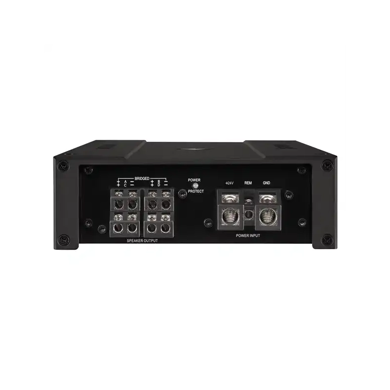 Helix M Four 24 Volt 4-kanals forst�rker med aktivt delefilter til lastbil