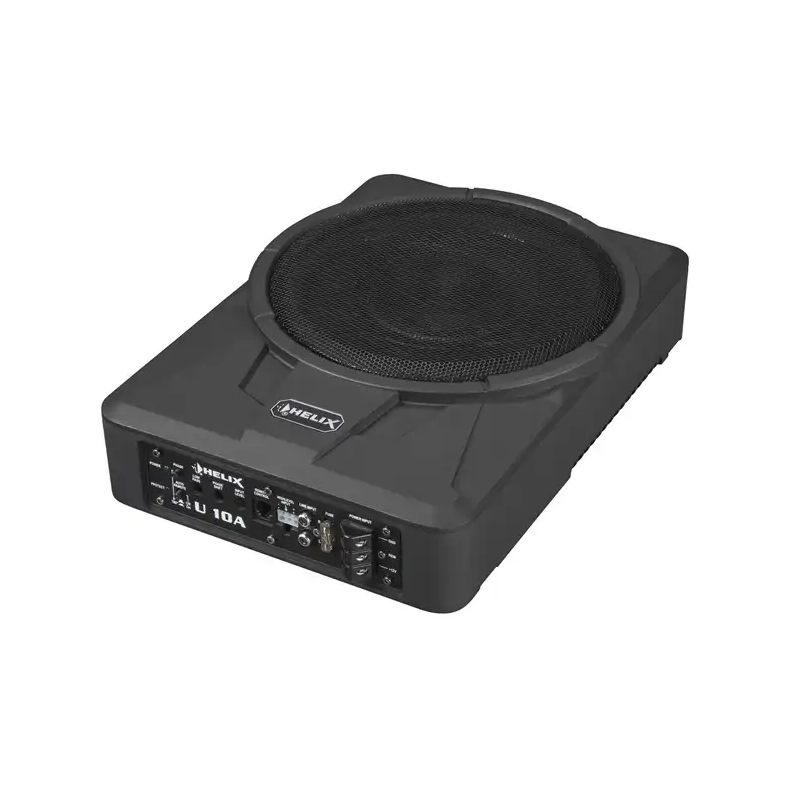 Helix U 8A 8" Aktiv slimfit subwoofer i kabinet med fjernbetjening