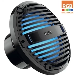 Hertz Marine HMS 12 B2-LD-C Sort 12" Marine subwoofer med RGB belysning 2 Ohm