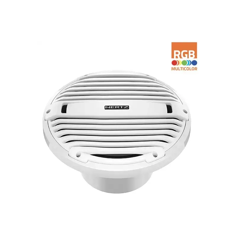 Hertz Marine HMS 12 B2-LD-W Hvid 12" Marine subwoofer med RGB belysning 2 ohm