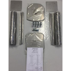 Alphason Aragon H�jttalerstandere Chrome 50 cm