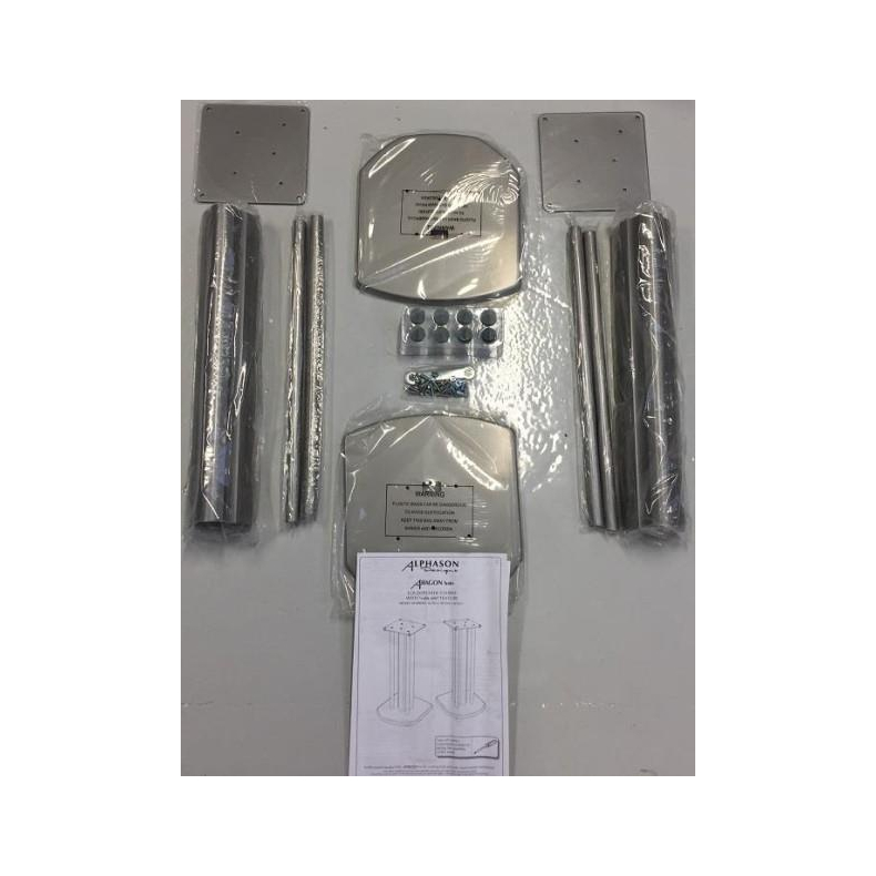 Alphason Aragon H�jttalerstandere Chrome 50 cm