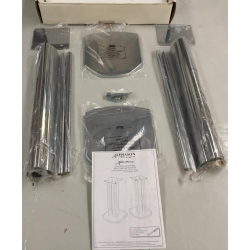 Alphason Aragon H�jttalerstandere Chrome 50 cm