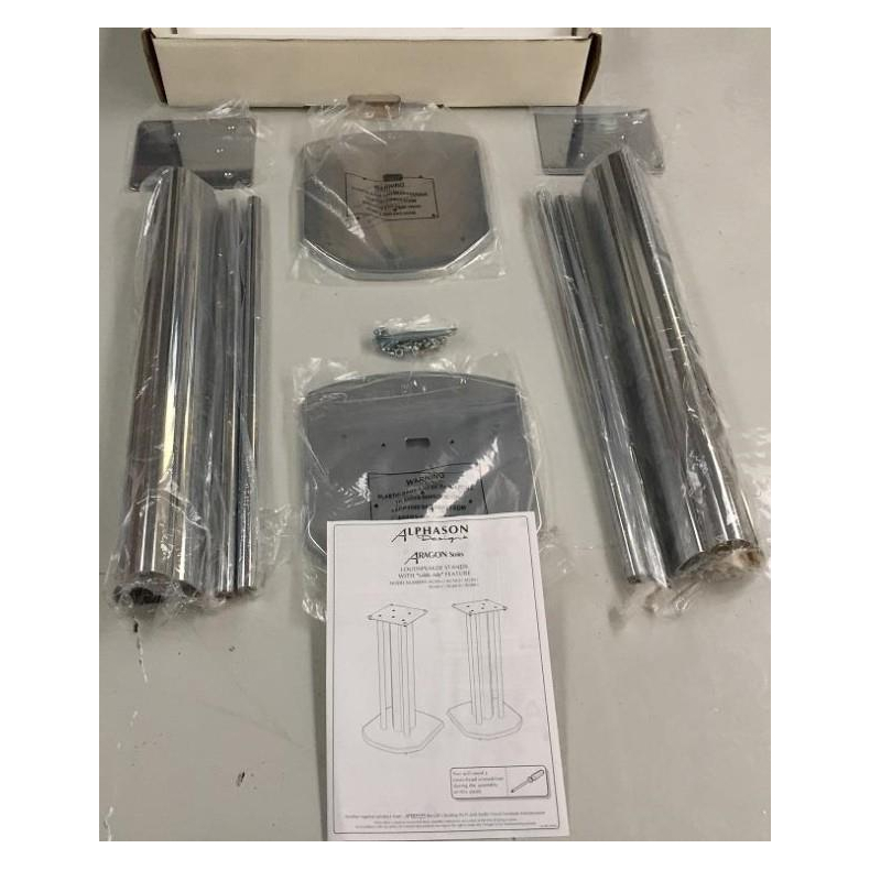 Alphason Aragon H�jttalerstandere Chrome 50 cm