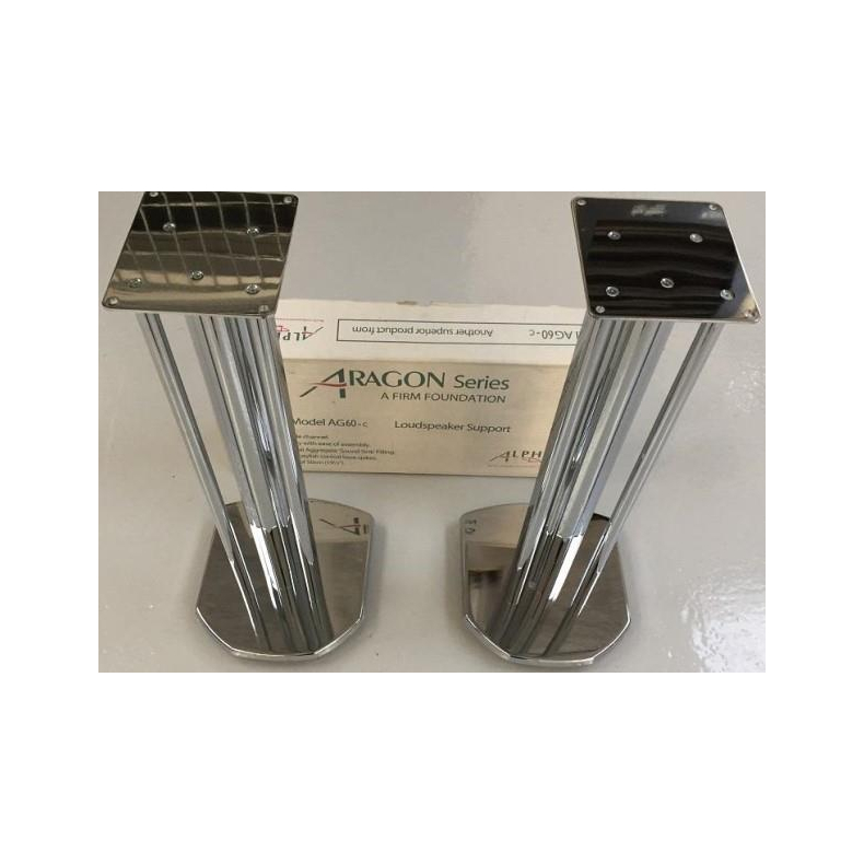 Alphason Aragon H�jttalerstandere Chrome 50 cm