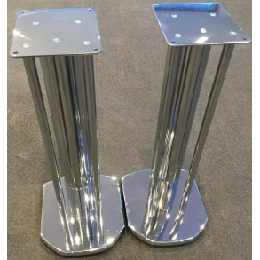 Alphason Aragon H�jttalerstandere Chrome 50 cm