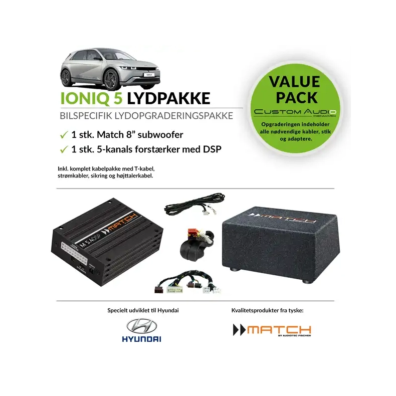 Hyundai Ioniq 5 Stage 2.1 lydpakke (Uden BOSE lydsystem)