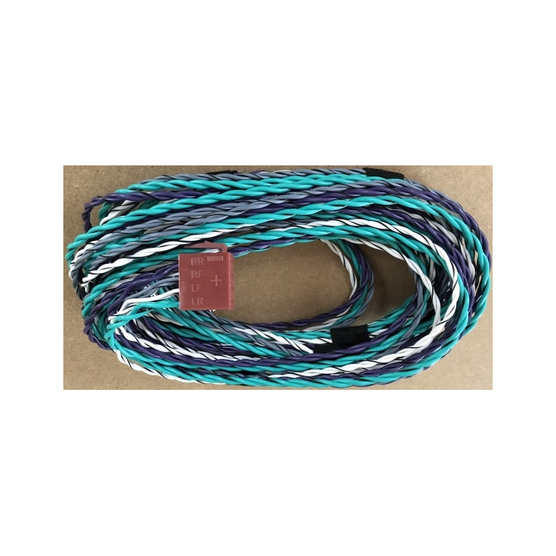 Kabels�t med ISO stik fra autoradio til DSP eller forst�rker 5 meter 0,75 mm2