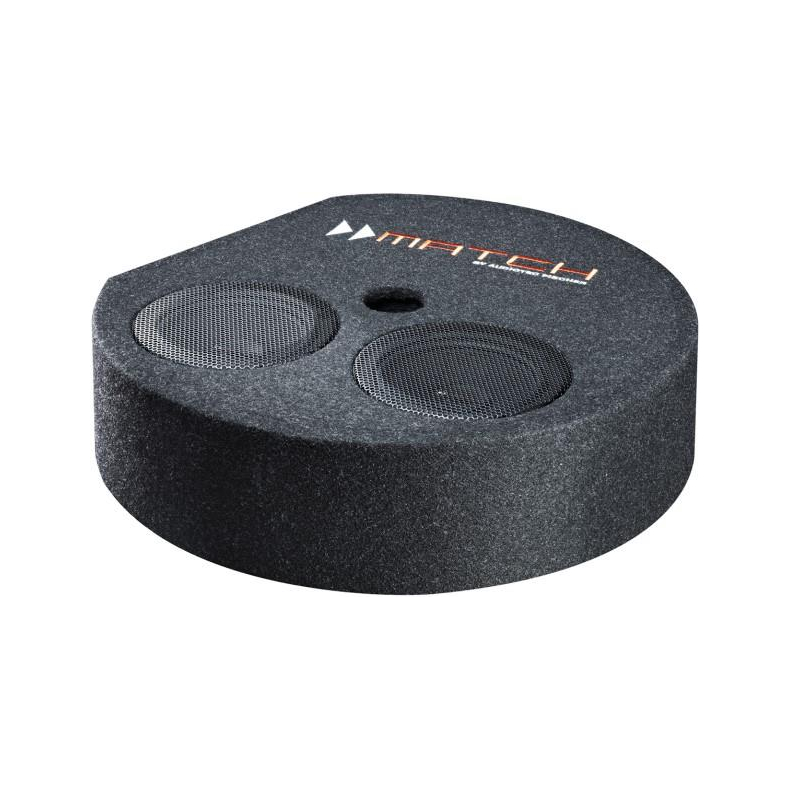 Match PP 7S-D Plug & Play Subwoofer i kabinet til hjulbr�nd 2x 6.5"