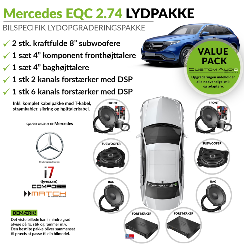 Mercedes EQC 2.74 lydpakke