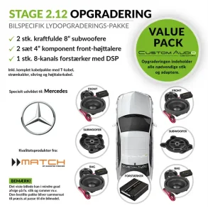 Mercedes h�jttaler Lydpakke STAGE 2.12 med Match