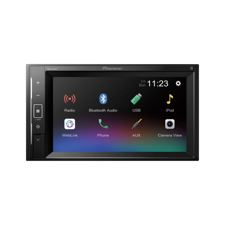 Pioneer DMH-A240BT Autoradio med Bluetooth, USB og bakkamera indgang