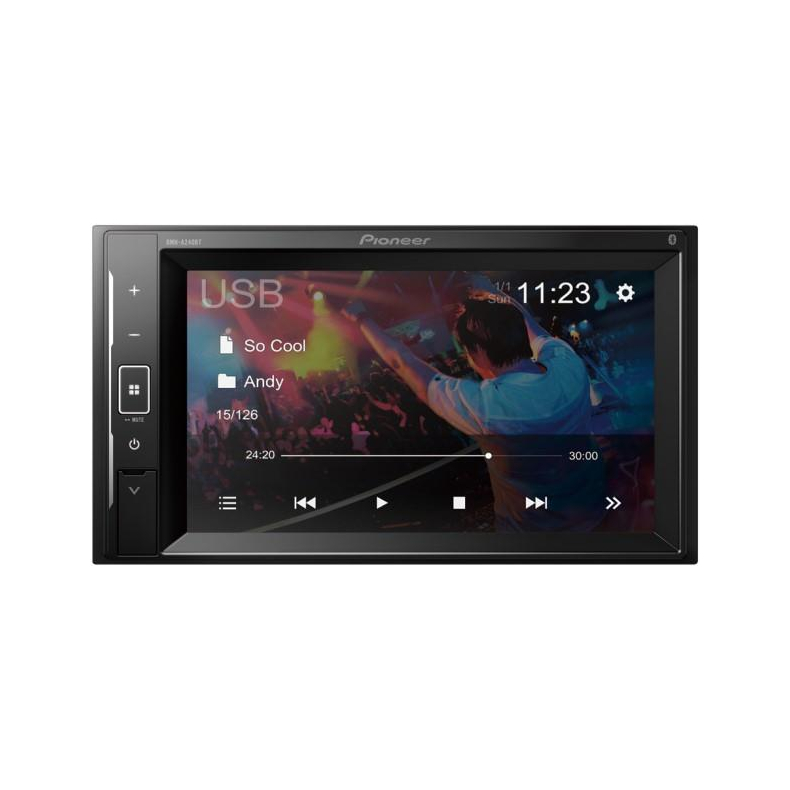 Pioneer DMH-A240BT Autoradio med Bluetooth, USB og bakkamera indgang