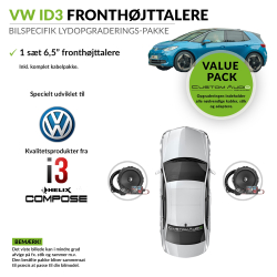 VW ID3 fronth�jttaler lydpakke