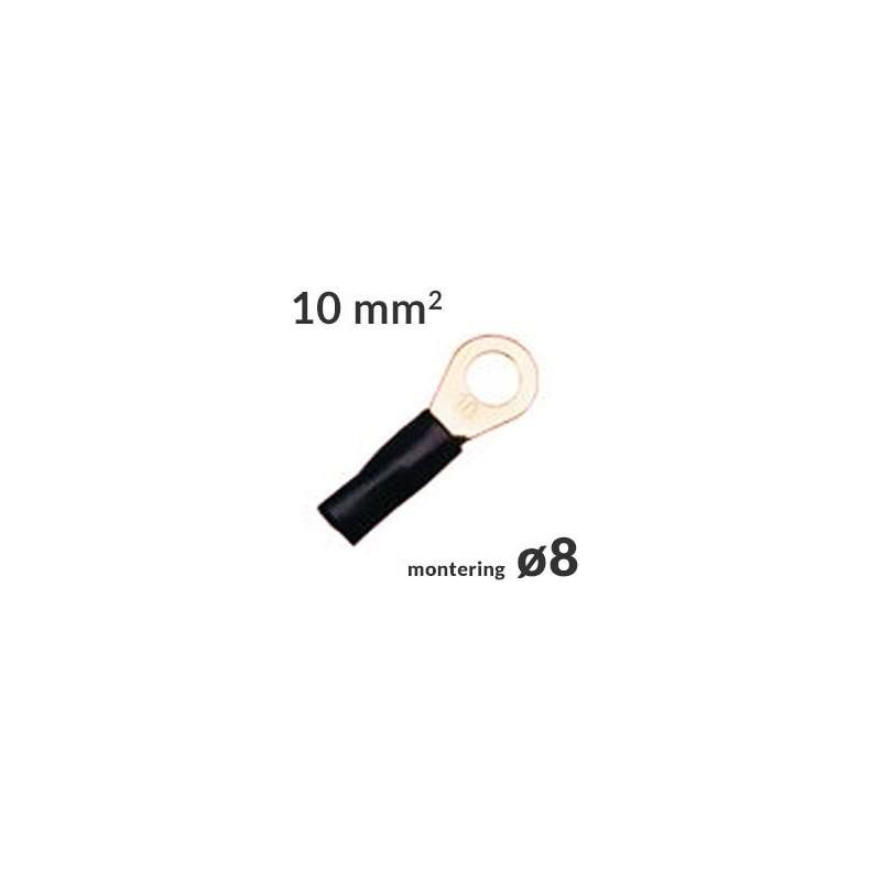 Ringkabelsko 10mm� Sort �8, 1 stk