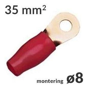 Ringkabelsko 35mm� R�d �8, 1 stk