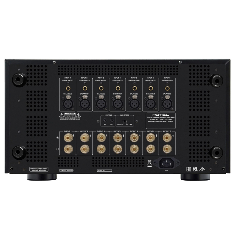 Rotel RMB-1587 MK2 Sort 7-kanals effektforst�rker til hjemmebiograf