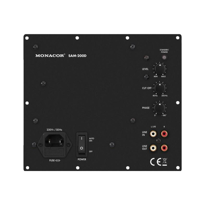 Monacor SAM-200D Digital forst�rkermodul til subwoofer indbygning