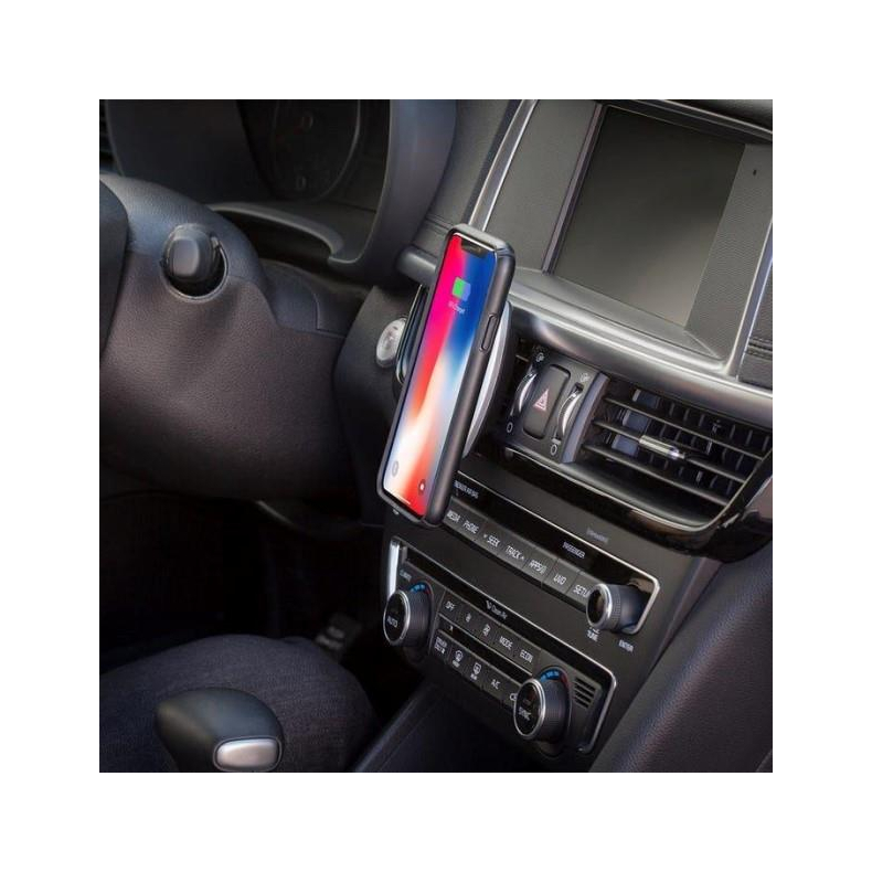 Scosche MagicMount Charge Mobilholder med magnet og tr�dl�s oplader til bil luftkanal