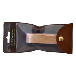 Simply Analog Velour pladeb�rste Brun egetr�