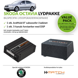 Skoda Octavia bas og forst�rker lydpakke