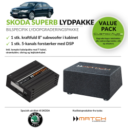 Skoda Superb bas og forst�rker lydpakke(Uden CANTON)