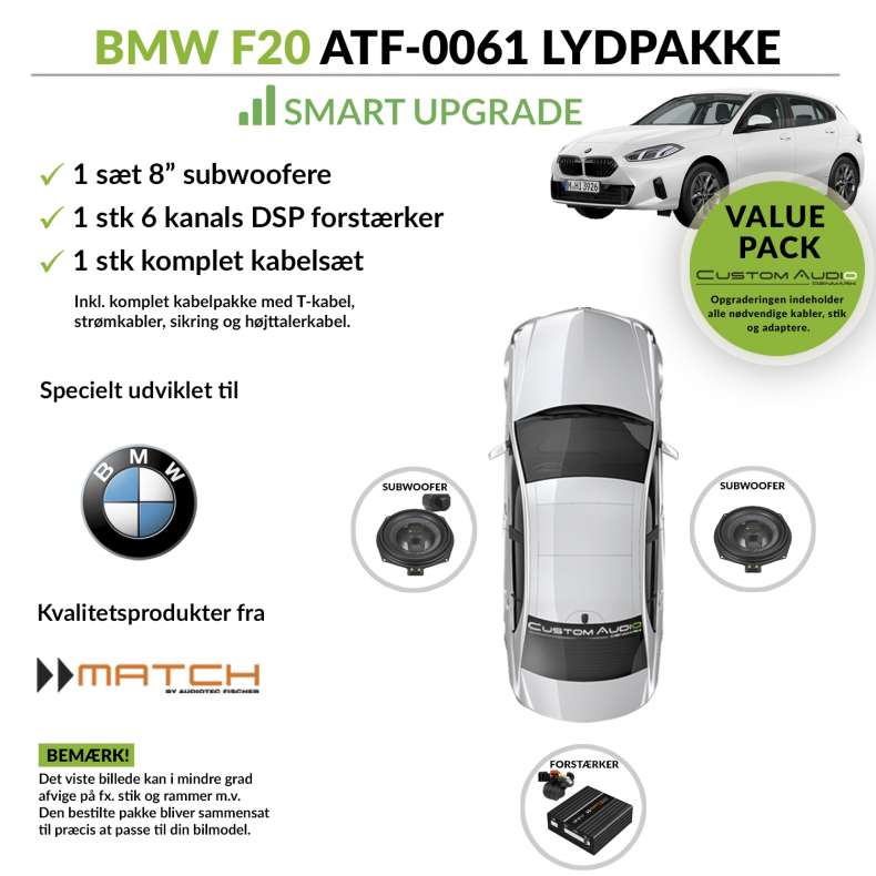 ATF-0061 - SMART UPGRADE lydpakke til BMW F20