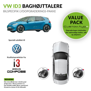 VW ID3 bagh�jttaler lydpakke (med montering og programmering)