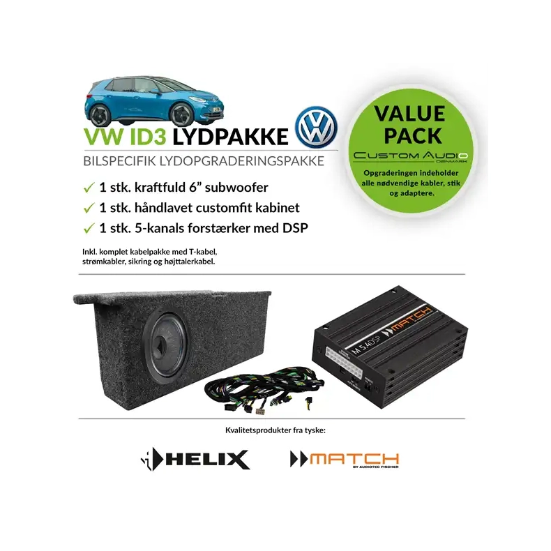 VW ID3 lydpakke
