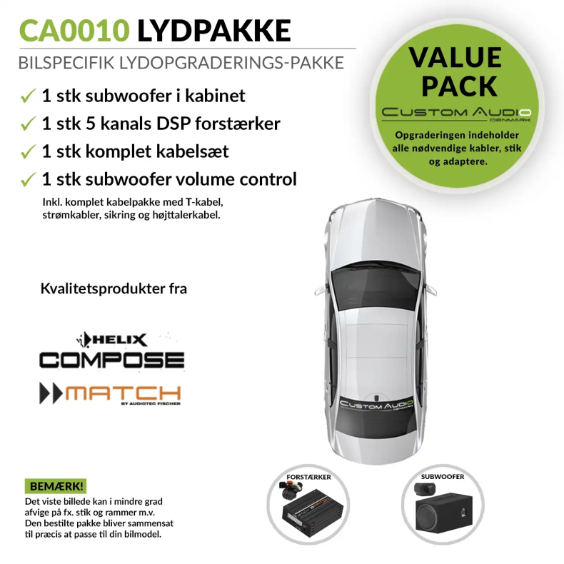 ATF-0010 - Bilspecifik Smart Upgrade lydpakke