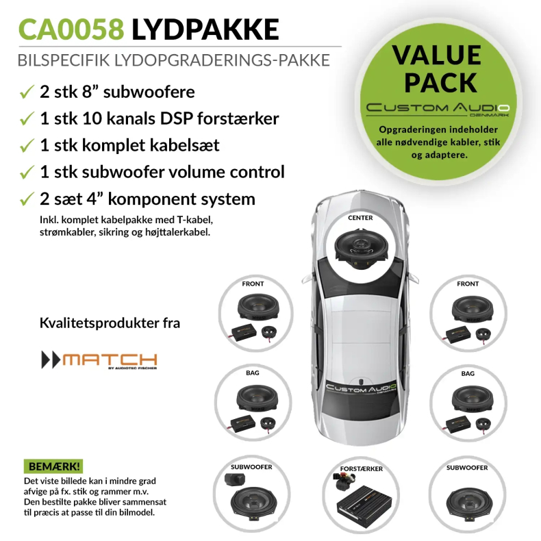 ATF-0058 - Bilspecifik Advanced Upgrade lydpakke