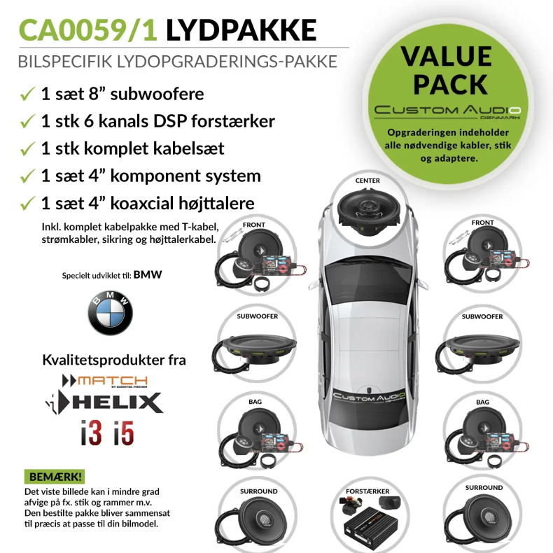 ATF-0059/1 - Bilspecifik Premium Upgrade lydpakke