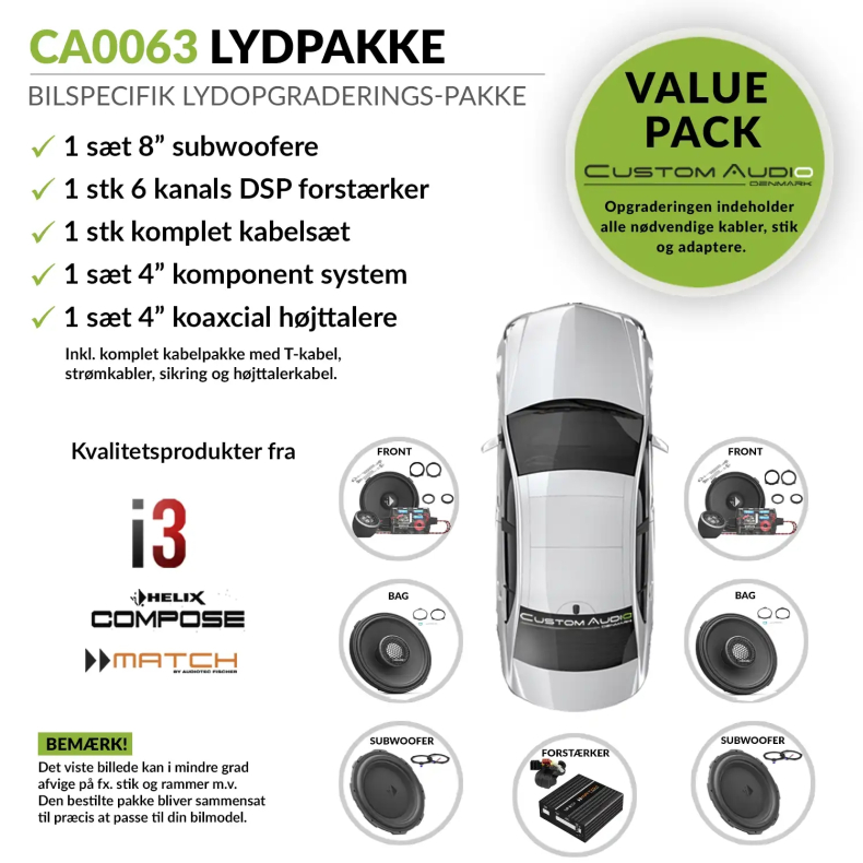 ATF-0063 - Bilspecifik Premium Upgrade lydpakke