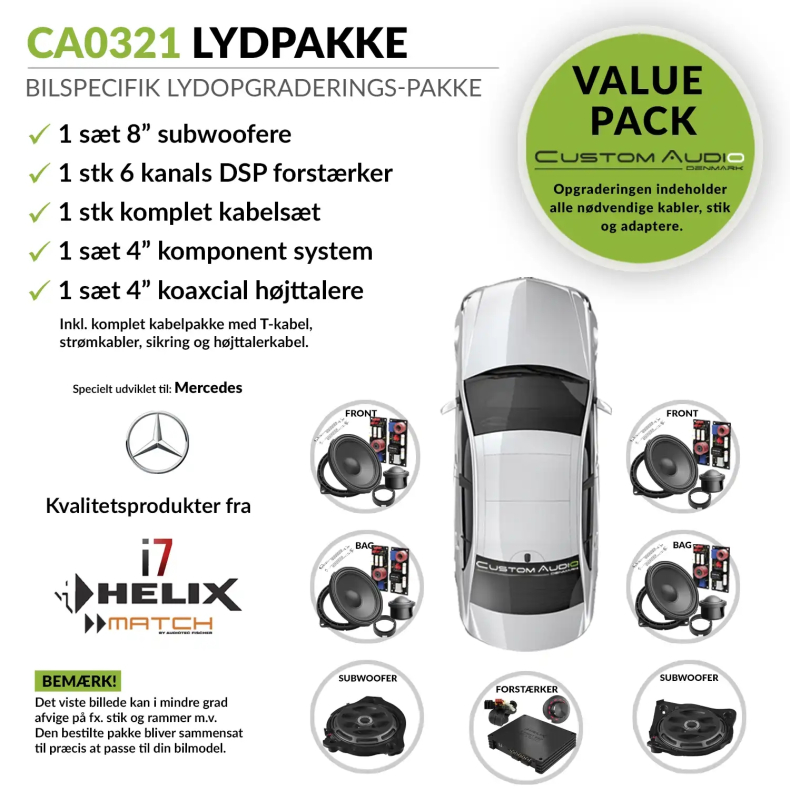 ATF-0321 - Bilspecifik High-End Upgrade lydpakke