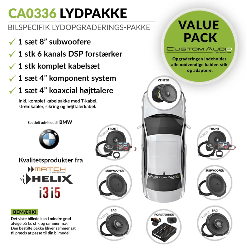 ATF-0336 - Bilspecifik Premium Upgrade lydpakke