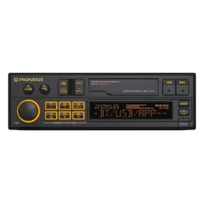 Pioneer SXT-C10PS, retrostereo med Bluetooth, DAB, USB/AUX og 3 par lavniveau