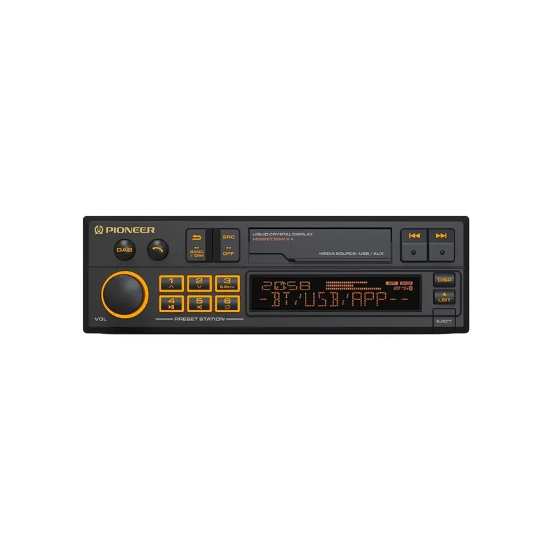Pioneer SXT-C10PS, retrostereo med Bluetooth, DAB, USB/AUX og 3 par lavniveau