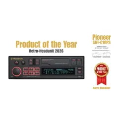 Pioneer SXT-C10PS, retrostereo med Bluetooth, DAB, USB/AUX og 3 par lavniveau